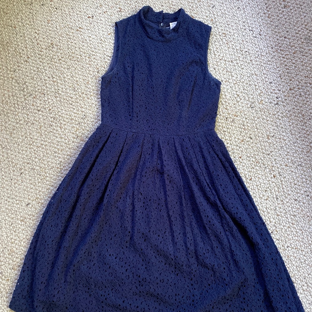 Hi There by Karen Walker navy lace dress